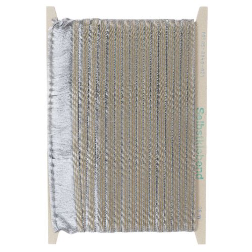 Silver self-adhesive fringe hair fringe tape 25m | Floristik24.co.uk