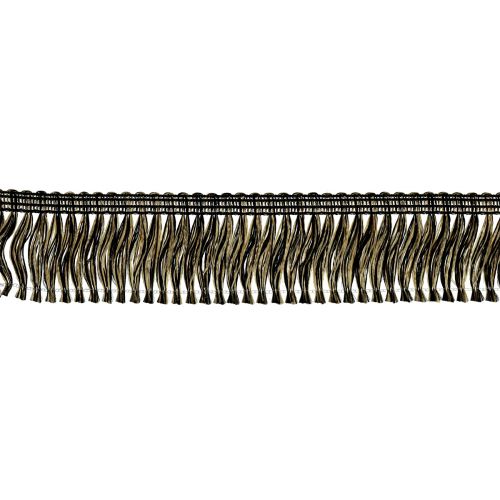 Floristik24 Fringe trim fringe hair fringe black gold 4cm L25m