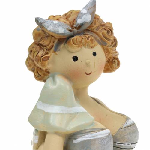 Floristik24 Decorative figure lady in swimsuit gray 10cm 2pcs