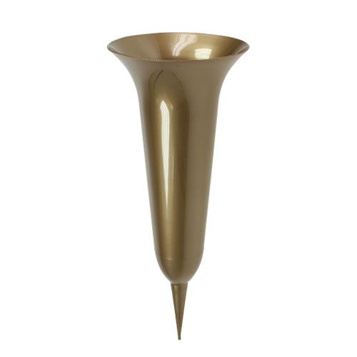 Grave vase gold 40cm