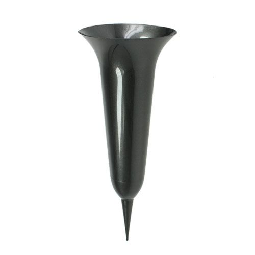 Grave vase anthracite 40cm