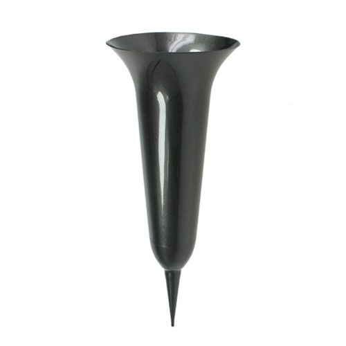 Floristik24 Grave vase anthracite 40cm