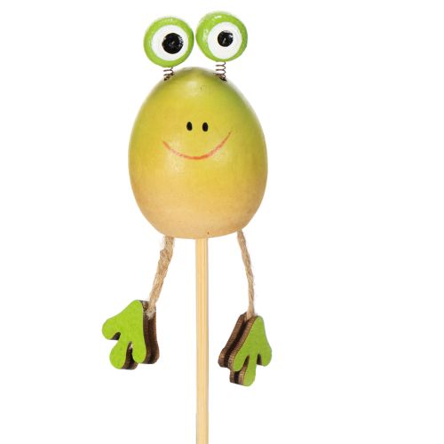 Frog garden stakes for decorating plant pots in spring or summer, 34cm, 6 pieces