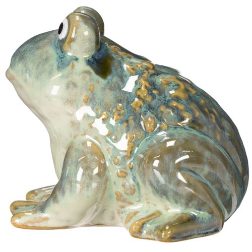 Product Frog figurine, summer decoration made of ceramic for home and balcony, 12cm, 3 pieces