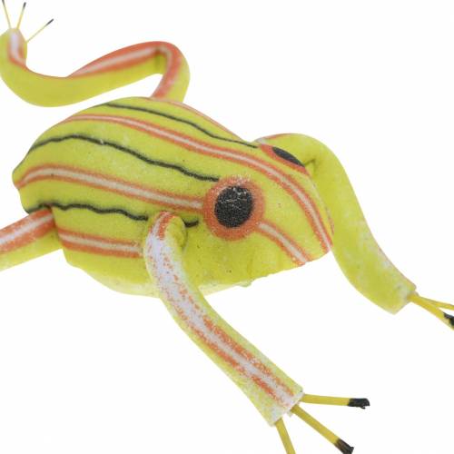 Product Decorative frogs sorted with wire 7cm 3pcs
