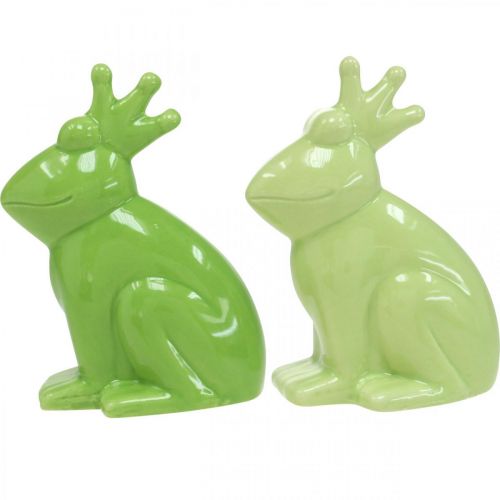 Product Ceramic frog decoration figure, frog prince summer decoration 10.5×5.5×7cm 4pcs