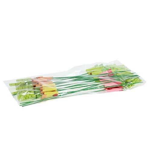 Floristik24 Frog in flowerpot assorted 9cm L28cm 16 pcs
