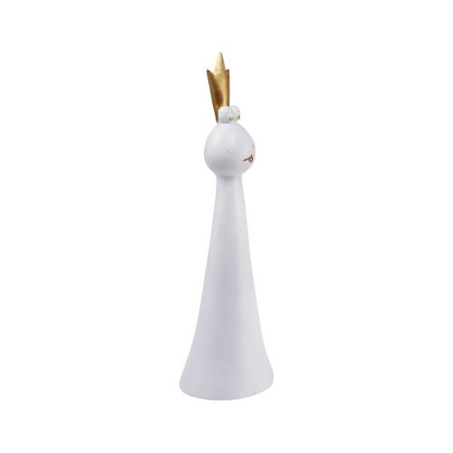 Product Frog Prince Decoration Frog Decoration Figure White Gold H19.5cm 2pcs