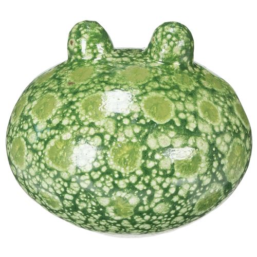 Product Decorative frog figurine for playful home and garden decoration, green, 11cm, 2 pieces