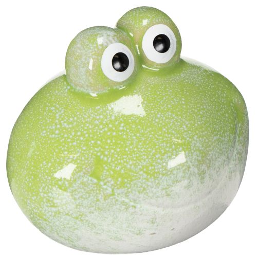 Decorative ceramic frog figurine for living room decor and desk decoration, 10cm, 4 pieces