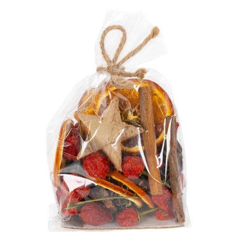 Product Dried orange slice decoration set with cinnamon and stars for festive table decoration 70g