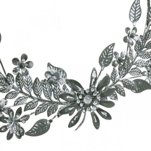 Floristik24 Spring decoration, decorative ring flowers, metal decoration, pendant flower decoration Ø16cm 2pcs