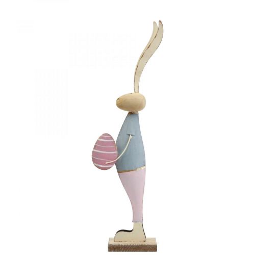 Floristik24 Spring decoration rabbits made of metal pair of rabbits H39cm