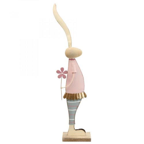 Floristik24 Spring decoration bunnies made of metal pair of bunnies H54cm 2pcs