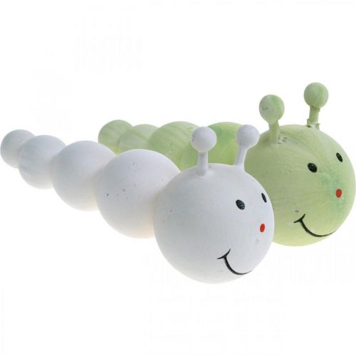 Product Spring decoration, caterpillar made of wood, garden decoration, insects, decorative caterpillar 4pcs