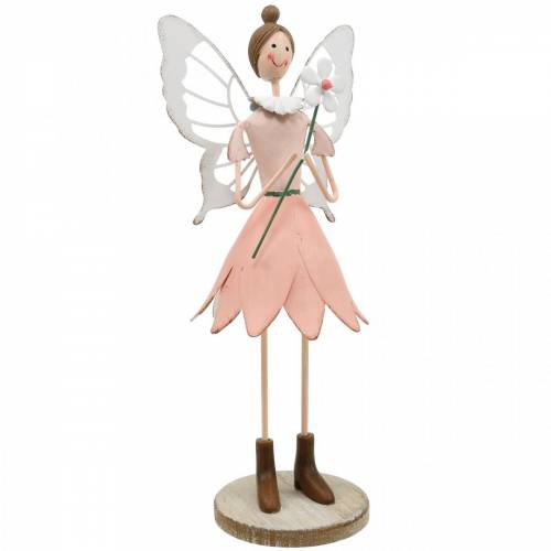 Floristik24 Spring fairy with flower, metal decoration, blossom fairy, spring, elf decoration