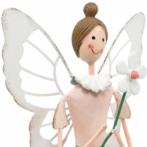 Floristik24 Spring fairy with flower, metal decoration, blossom fairy, spring, elf decoration