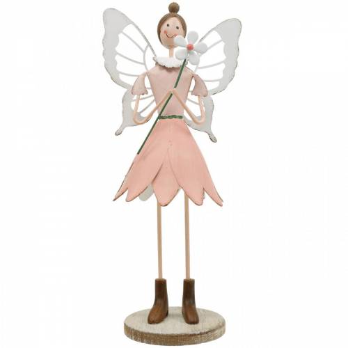 Floristik24 Spring fairy with flower, metal decoration, blossom fairy, spring, elf decoration