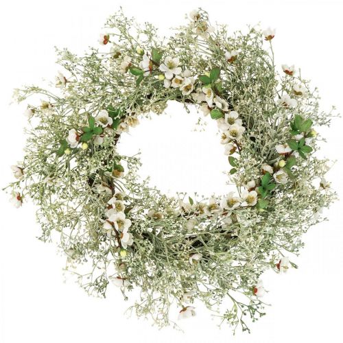 Floristik24 Spring wreath cherry blossoms gypsophila wreath artificial Ø50cm