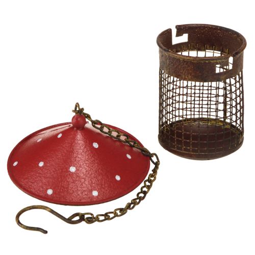 Product Feeding station birds fly agaric metal for hanging 14cm 2pcs