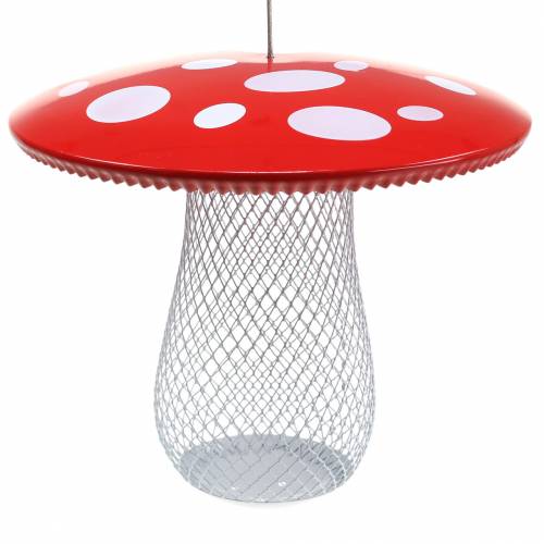 Floristik24 Feeding place toadstool for hanging metal Ø22cm H20cm