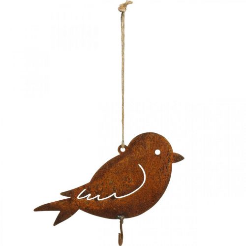 Floristik24.co.uk Decorative bird, food hanger, metal decoration