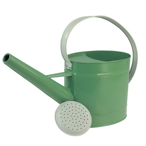 Product Decorative watering can light green metal planter 52.5×15×30cm