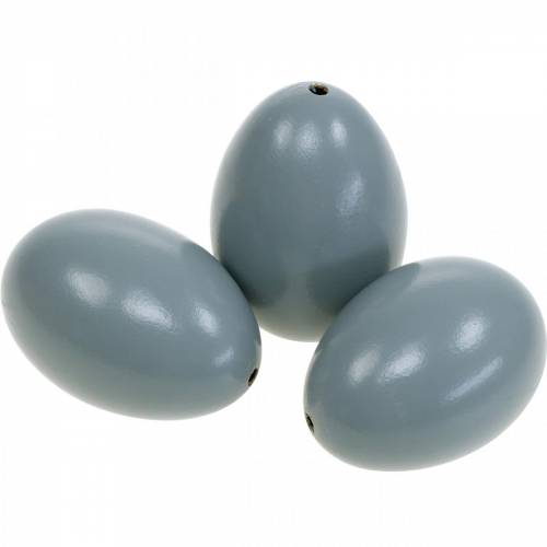 Goose eggs gray blown eggs Easter decoration 12pcs