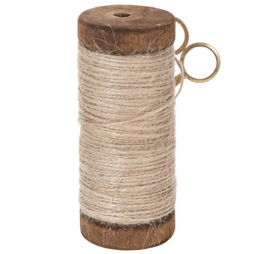 Product Yarn spool with decorative scissors Ø6.5cm H15cm 2pcs Vintage style