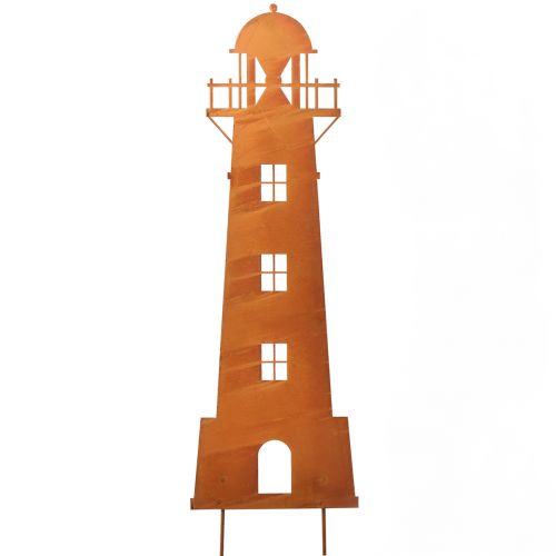 Garden decoration rust lighthouse maritime decoration metal 60cm