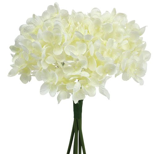 Floristik24 Hydrangea bunch artificial flowers white L27cm