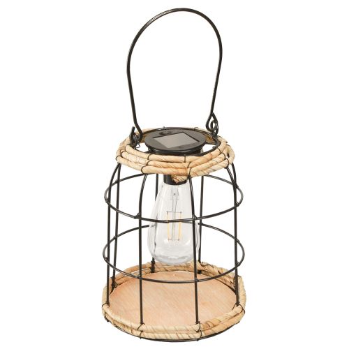 Product Garden Lantern Solar Garden Lamp Metal Black Ø17cm
