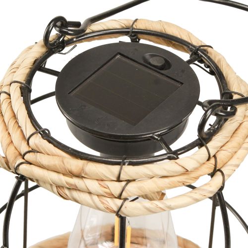 Product Garden Lantern Solar Garden Lamp Metal Black Ø17cm