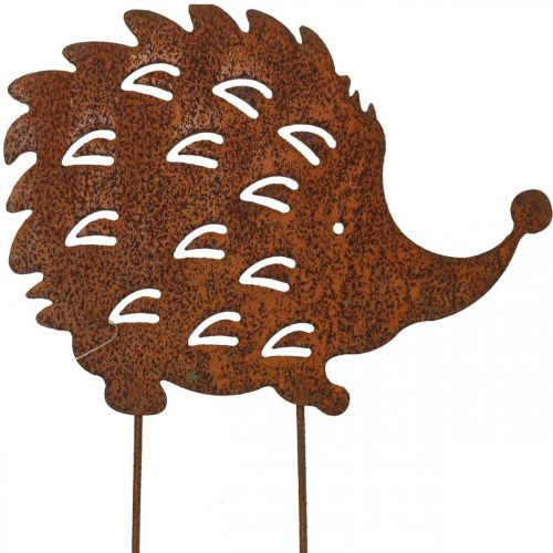 Floristik24 Garden stake hedgehog rust patina decorative bed stake 20cm