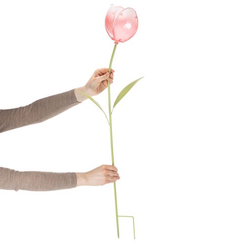 Garden stake flower decorative tulip for flower beds and borders 94cm | Floristik24.co.uk