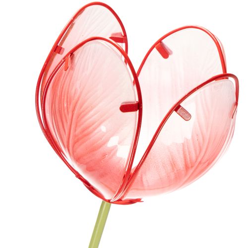 Product Glass Tulip Garden Stake - Beautiful Decoration for Garden and Balcony, 94cm