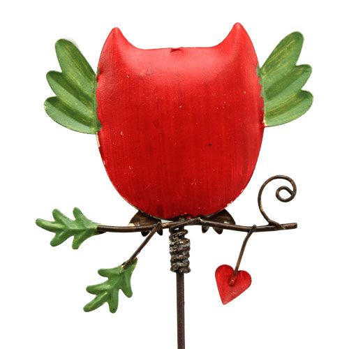 Floristik24 Garden plug metal owl sorted 57cm 2pcs