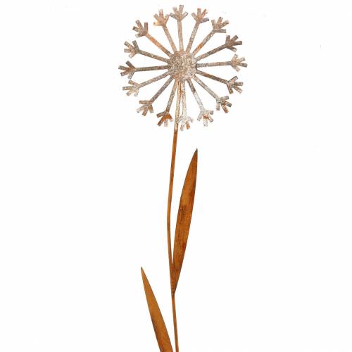 Floristik24 Garden plug dandelion patina metal Ø18 H88cm