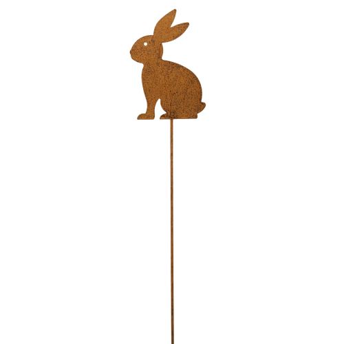 Garden stake rust rabbit garden decoration Easter decoration 11cm×15cm