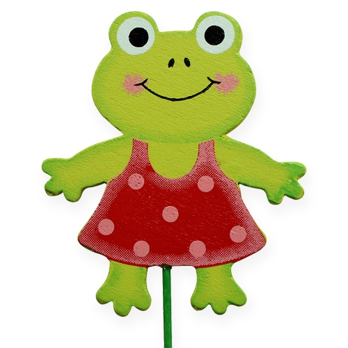 Floristik24 Decoration plug frog 7cm 24pcs