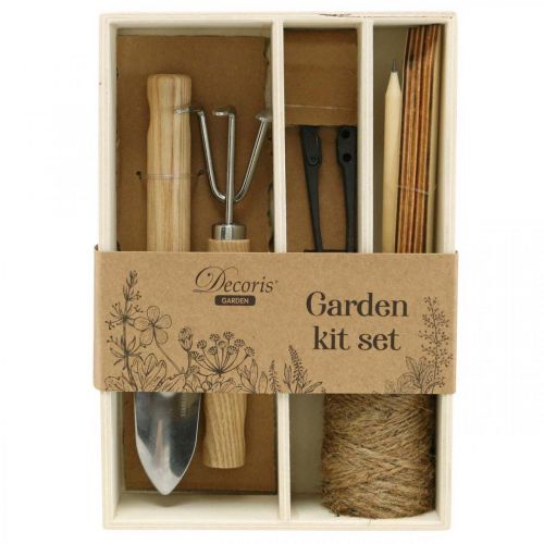 Garden tool set, basic equipment small devices in box 22×15×5.5cm 6 pieces