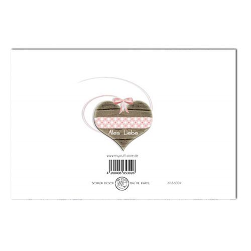 Floristik24 Birthday Card "Alles Liebe" 6St