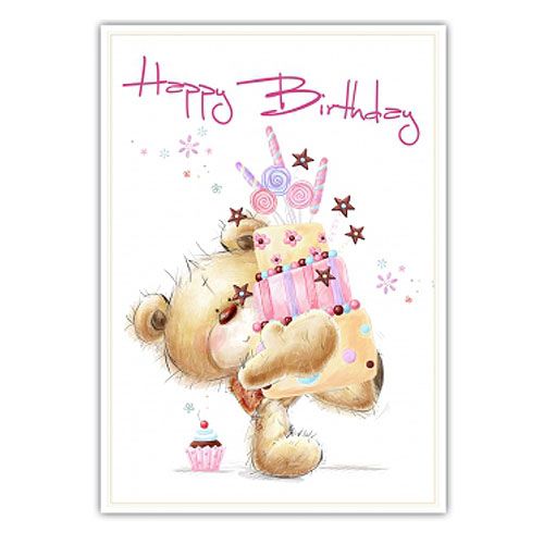 Floristik24 Birthday card &quot;Happy Birthday&quot; 5pcs