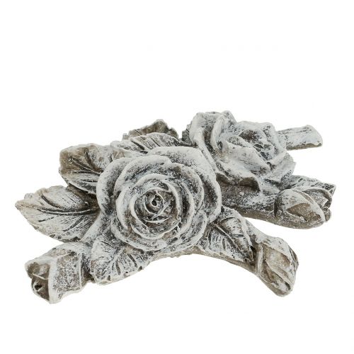 Rose for grave decorations Polyresin 10cm x 8cm 6pcs
