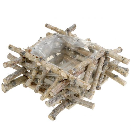 Floristik24 Birch branches white washed 28cm x 28cm H10cm