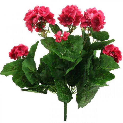 Floristik24 Geranium artificial flower pink artificial balcony flower 7 flowers H38cm