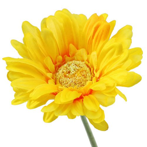 Product Gerbera artificial yellow Ø10cm L55cm 6pcs