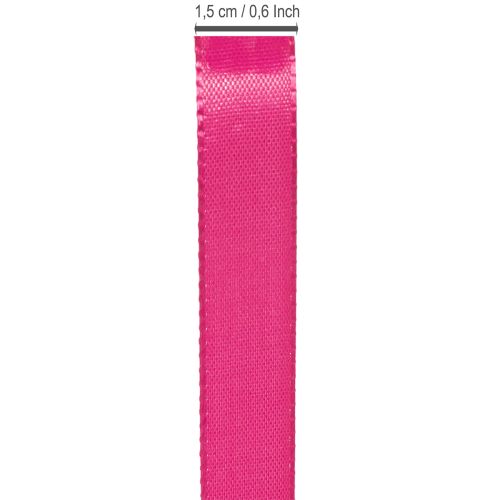 Product Gift and decoration ribbon 15mm x 50m Pink
