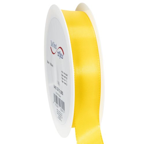 Floristik24 Gift and decoration ribbon 25mm x 50m yellow