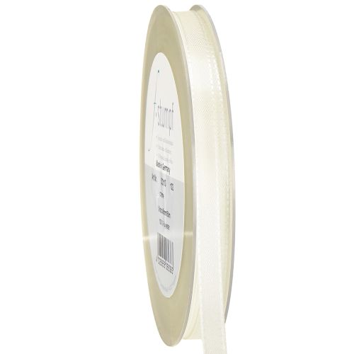 Floristik24 Gift and decoration ribbon cream 8mm 50m